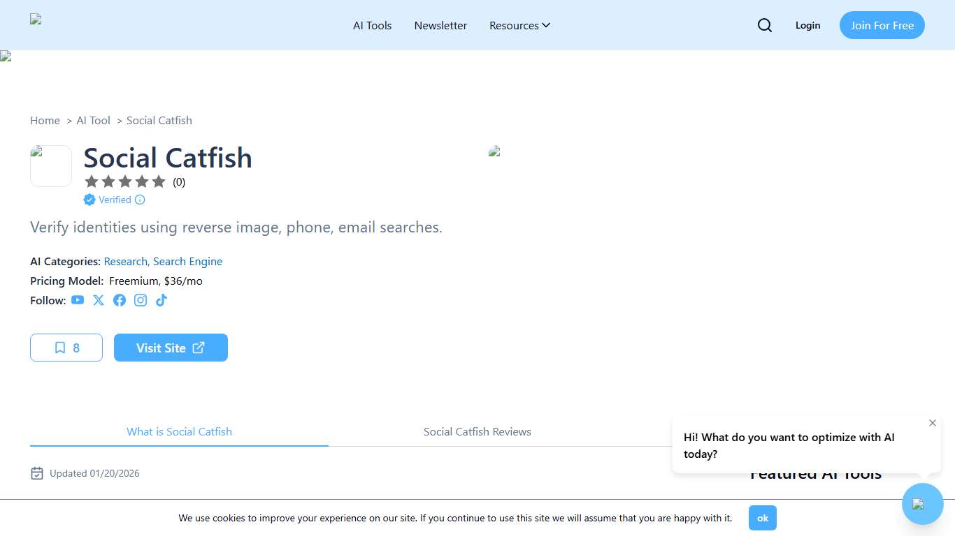 Social Catfish AI Reviews: Use Cases, Pricing & Alternatives